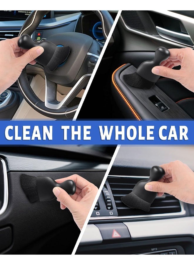 2 PCS Car Interior Dust Sweeping Soft Brush, Car Interior Cleaning Brushes With Soft Bristle Car Detailing Brush Cars Duster for Automotive Dashboard, Screen, Air Conditioning Vents, Seats Gap - Image 5